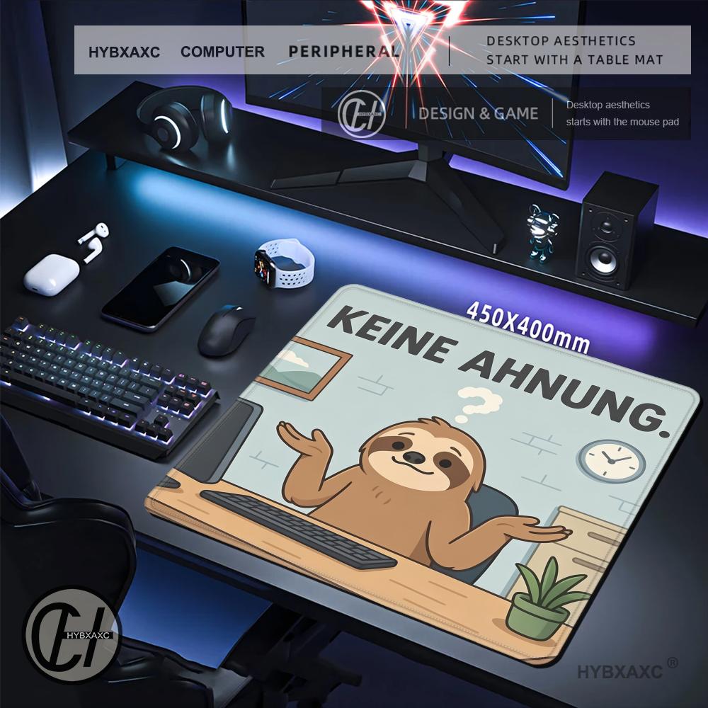 HYBXAXC Funny Sloth Keine Ahnu – обзор и цена Work Desk Home Setup