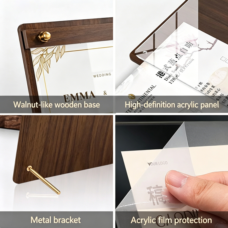Custom A4/A5 Acrylic Wood Grai – обзор и цена Desk Setup Modern