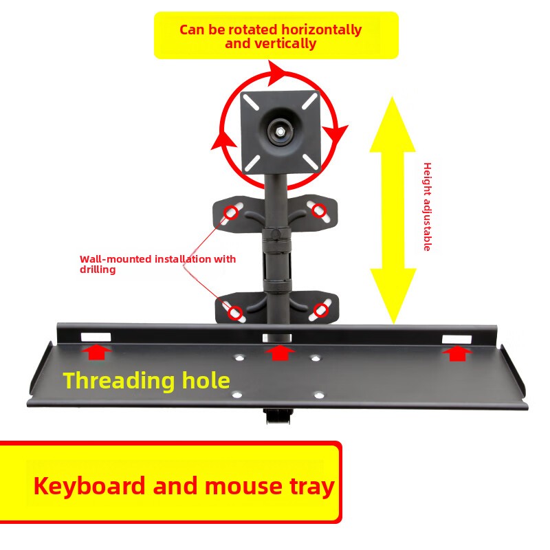 Adjustable Wall Keyboard Tray  – обзор и цена Desk Setup Living Room