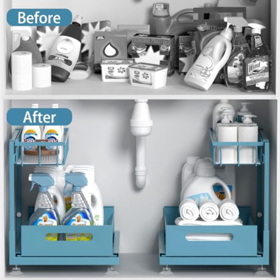 Under Sink Organizer Storage 2 – обзор и цена Drawer Organizer Bamboo