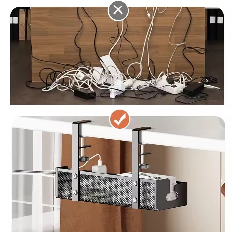 Desk Cord Storage rack No Dril – обзор и цена Desk Setup Living Room