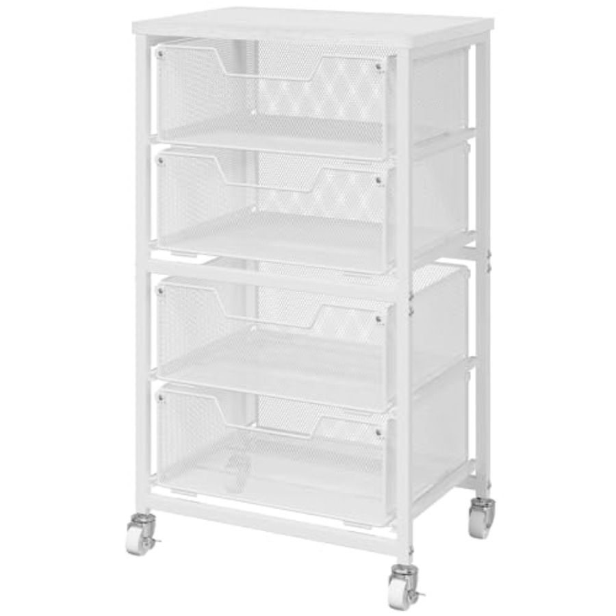 4-Drawer Rolling Storage Cart  – обзор и цена Drawer Organizer Bamboo