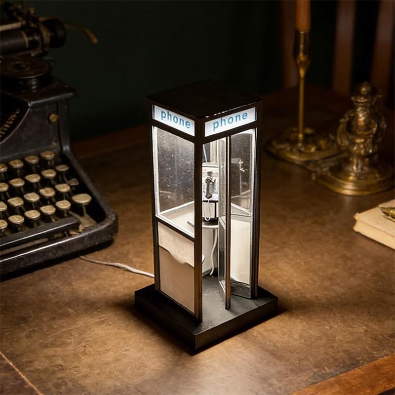 Retro Vintage Tall Phonebooth  – обзор и цена Desk Setup Retro