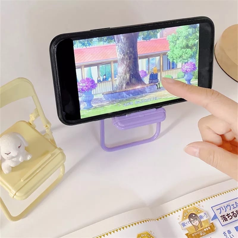 Cute Chair Phone Holder Stand  – обзор и цена Desk Setup Cute