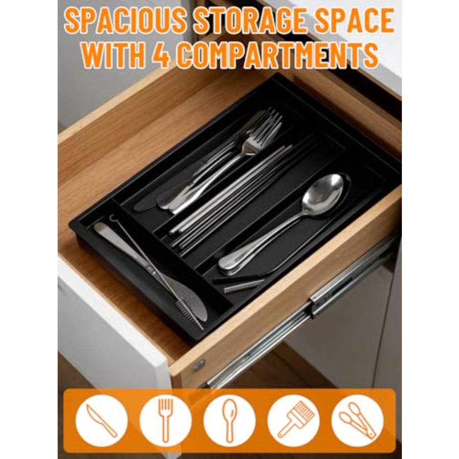Silverware Drawer Organizer Tr – обзор и цена Drawer Organizer Bamboo