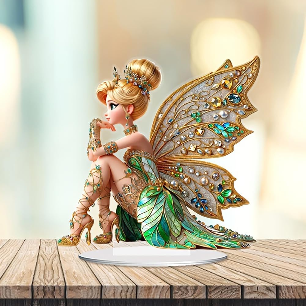 Mini Table Flower Fairy Statue – обзор и цена Desk Setup Retro