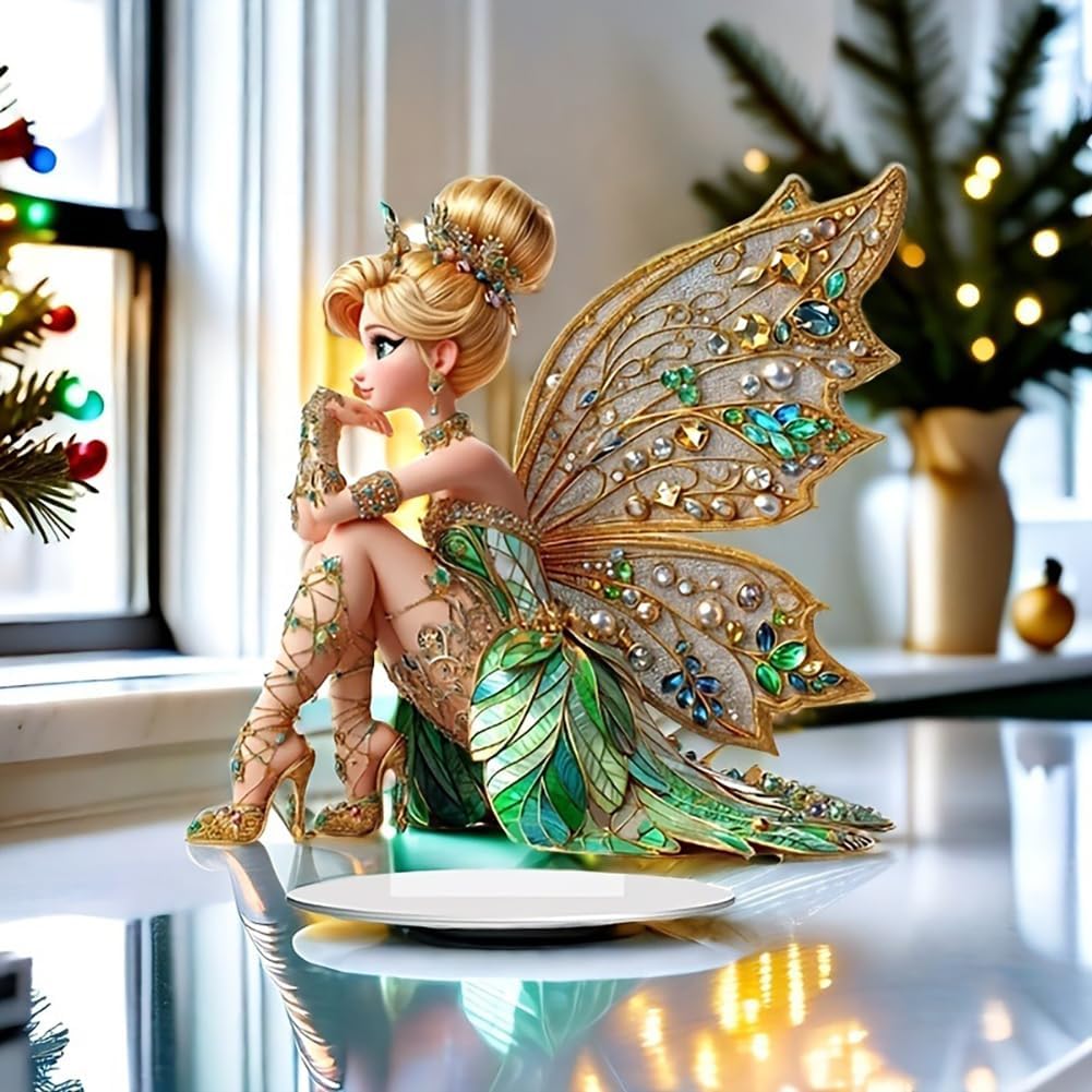 Mini Table Flower Fairy Statue – обзор и цена Desk Setup Retro