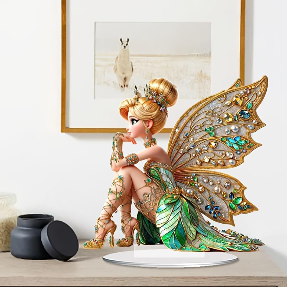 Mini Table Flower Fairy Statue – обзор и цена Desk Setup Retro