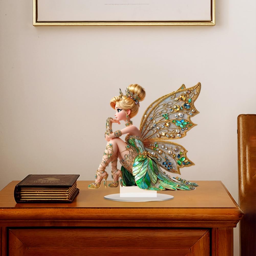 Mini Table Flower Fairy Statue – обзор и цена Desk Setup Retro