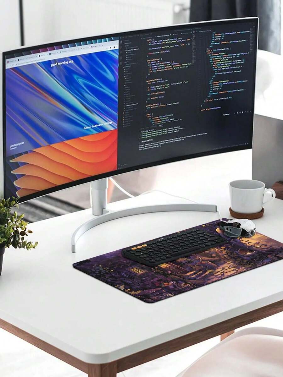 Large Gaming Mouse Pad With Fa – обзор и цена Work Desk Home Setup