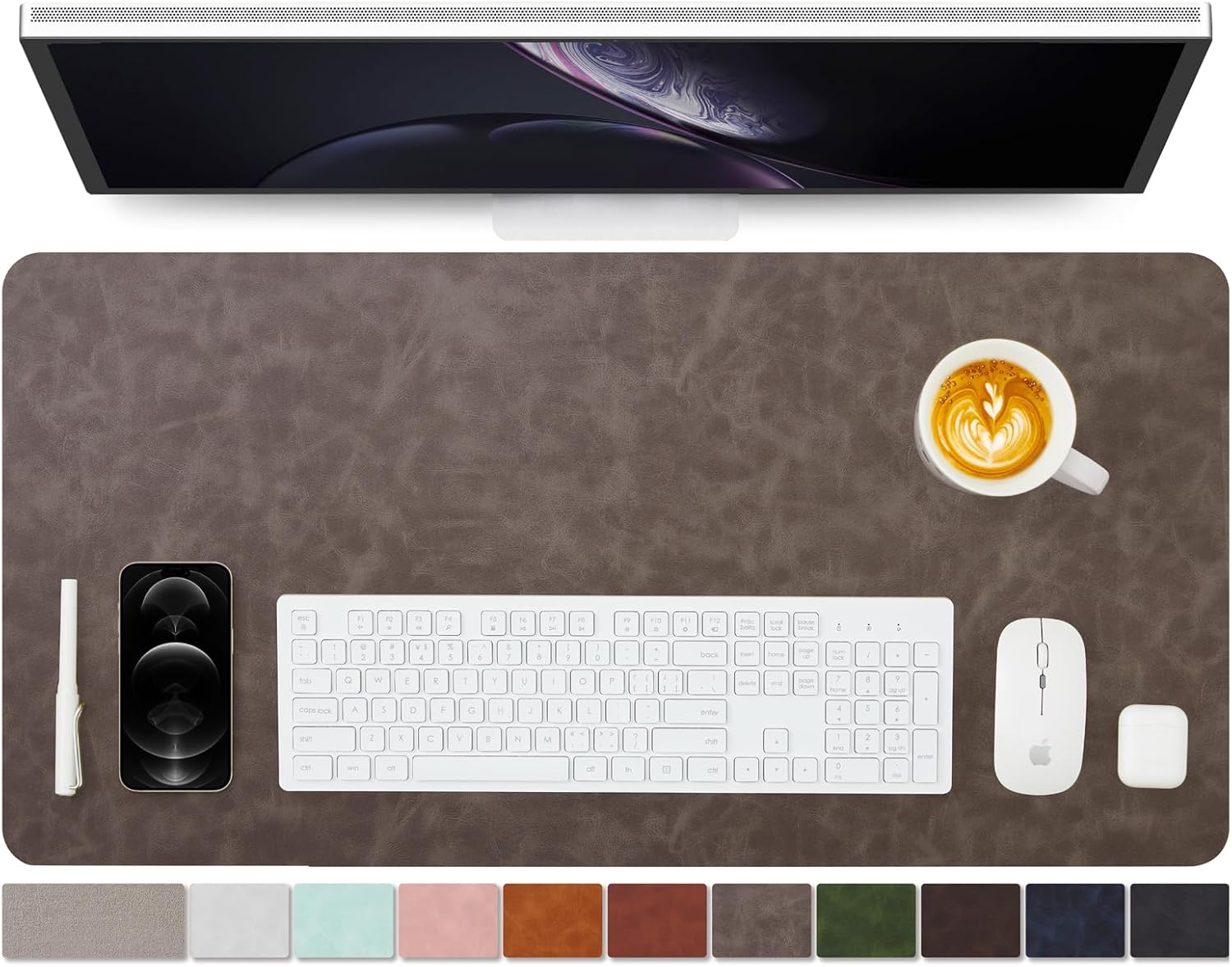 YSAGI Leather Desk Mat - Non-S – обзор и цена Desk Setup Gadgets