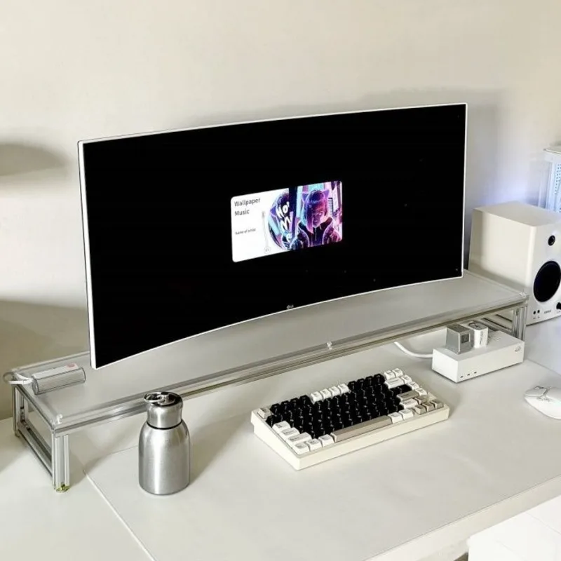 Aluminum Monitor Stand Acrylic – обзор и цена Desk Setup Living Room