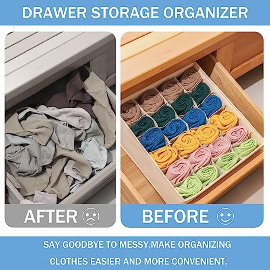 Foldable Storage Cubes Drawer  – обзор и цена Drawer Organizer Bamboo