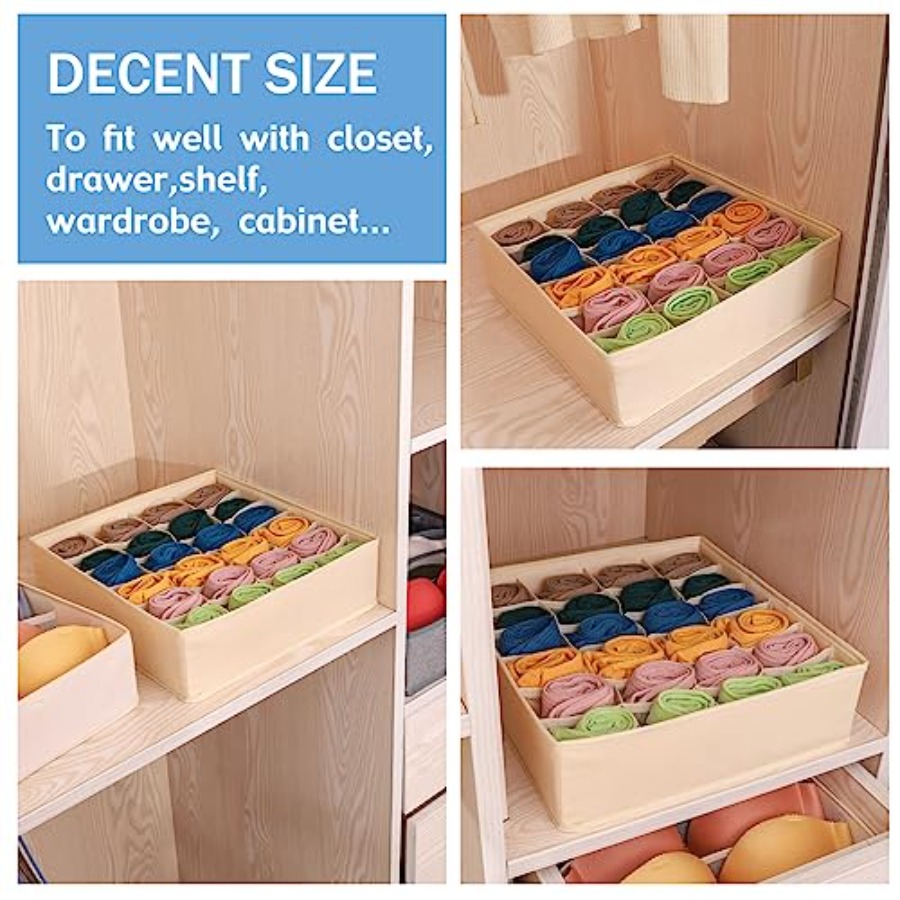Foldable Storage Cubes Drawer  – обзор и цена Drawer Organizer Bamboo