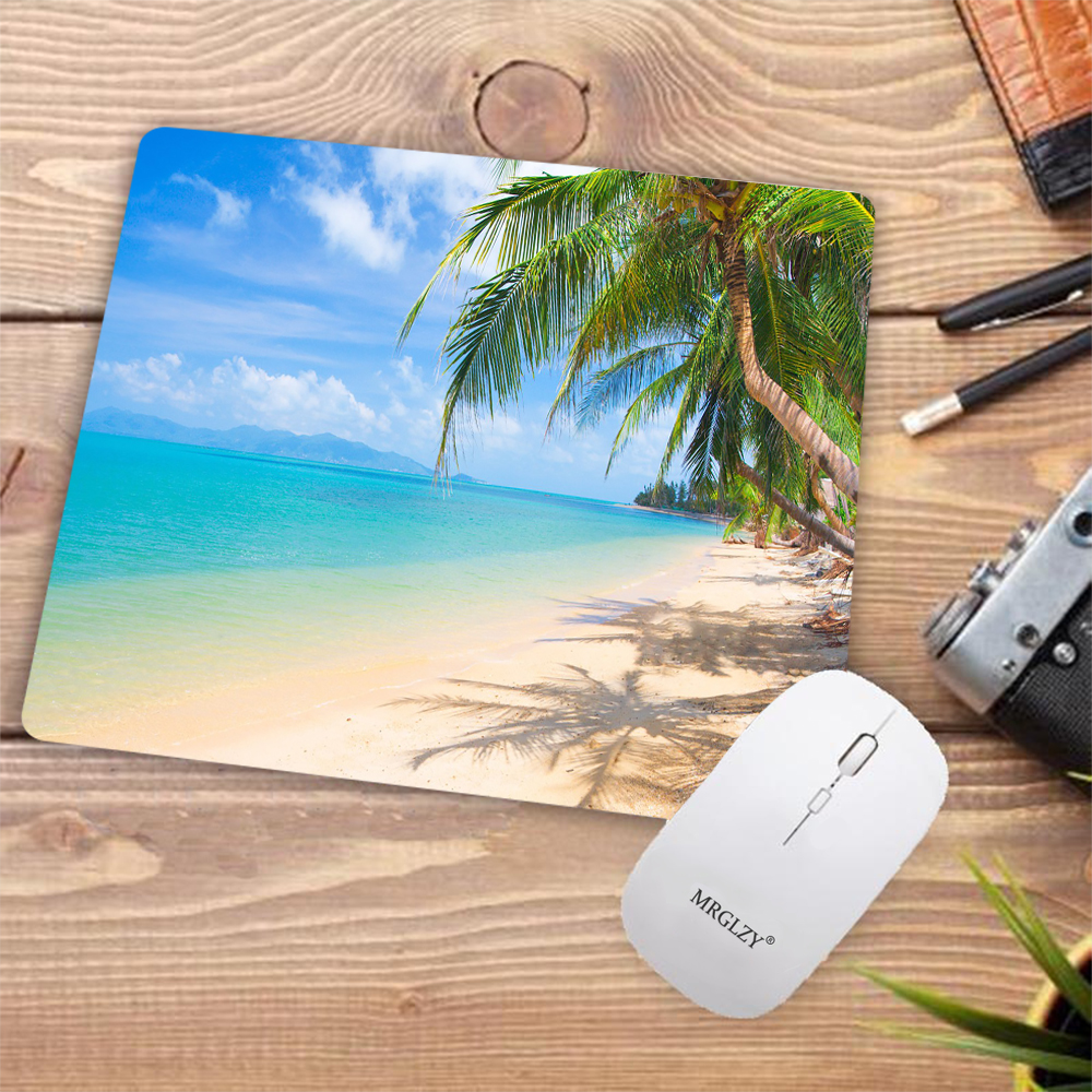 Desk Pad Tropical Palm Beach R – обзор и цена Desk Setup Gadgets