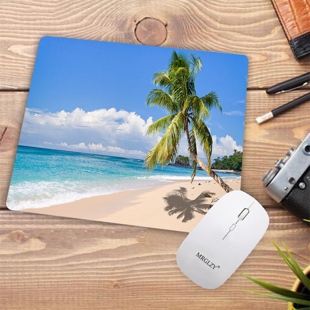 Desk Pad Tropical Palm Beach R – обзор и цена Desk Setup Gadgets