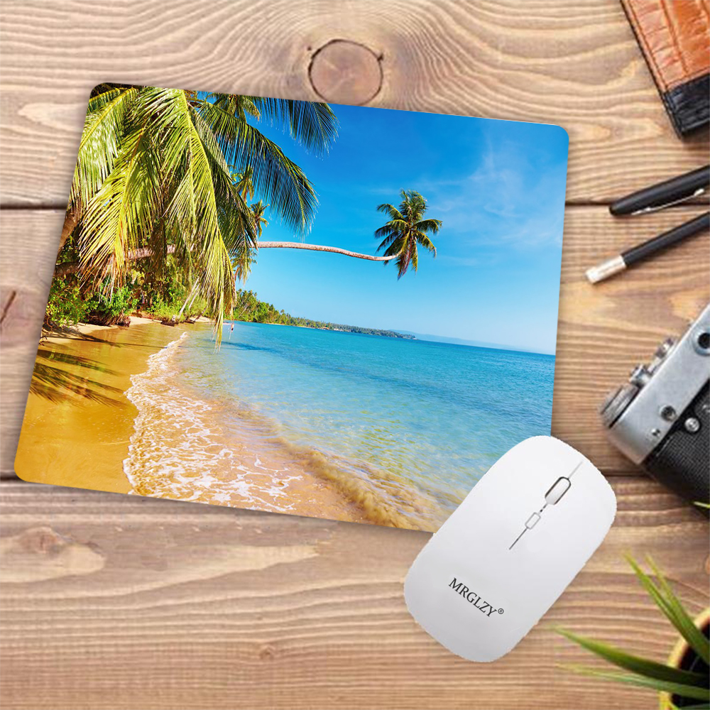 Desk Pad Tropical Palm Beach R – обзор и цена Desk Setup Gadgets