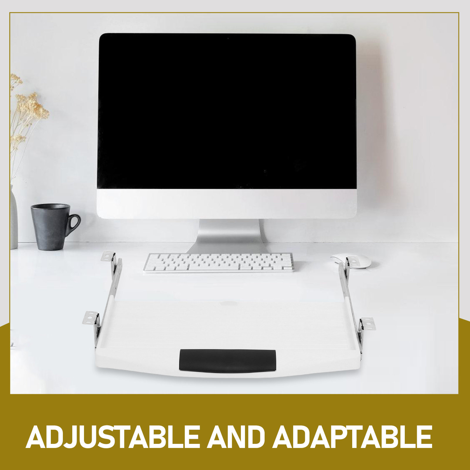 Under Desk Keyboard Tray Slide – обзор и цена Desk Setup With Keyboard Tray