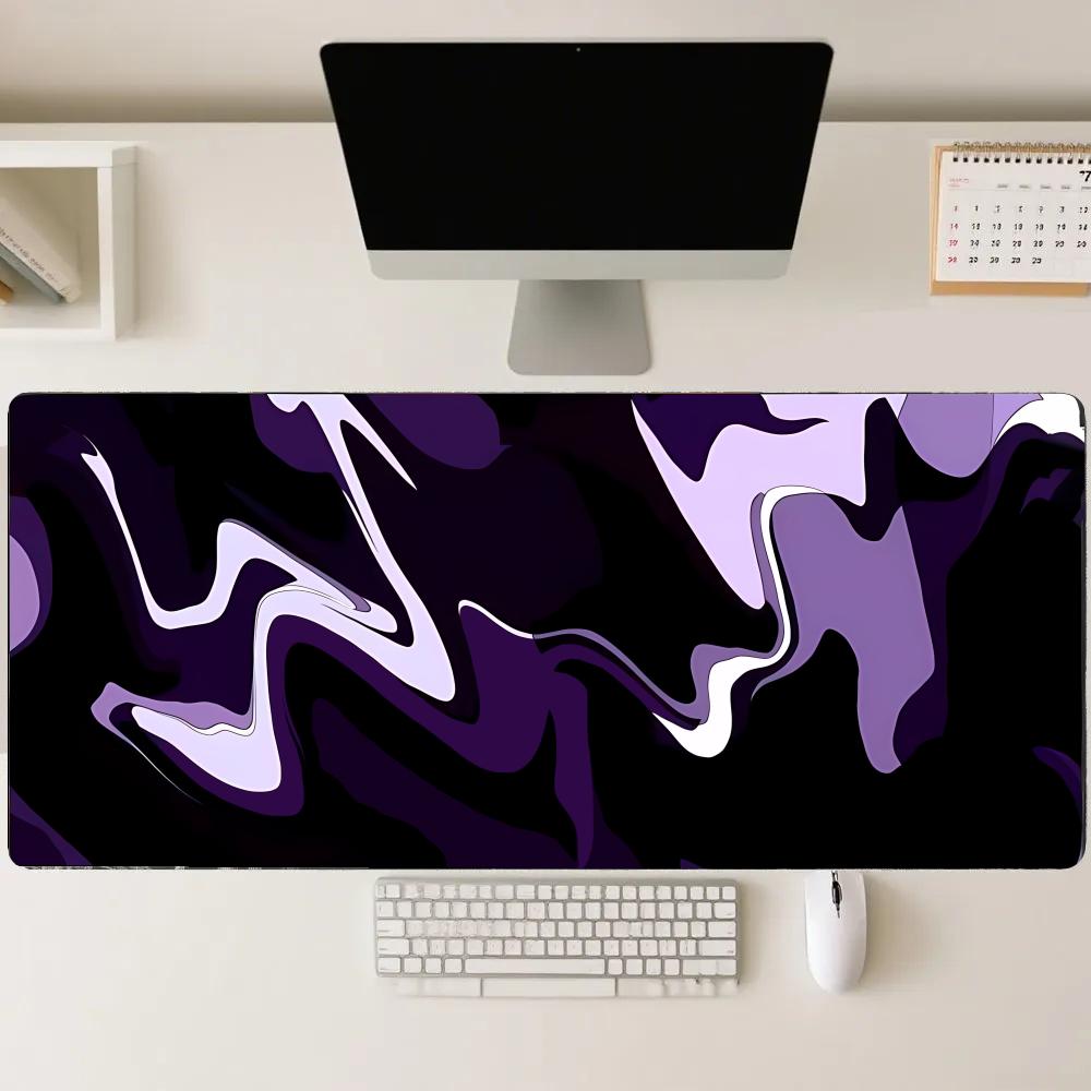 Playmat Purple Black Fluid Mou – обзор и цена Desk Setup Gadgets