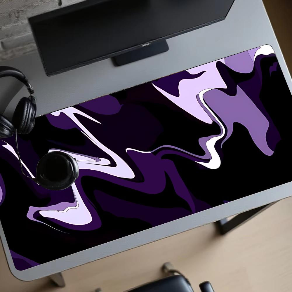 Playmat Purple Black Fluid Mou – обзор и цена Desk Setup Gadgets