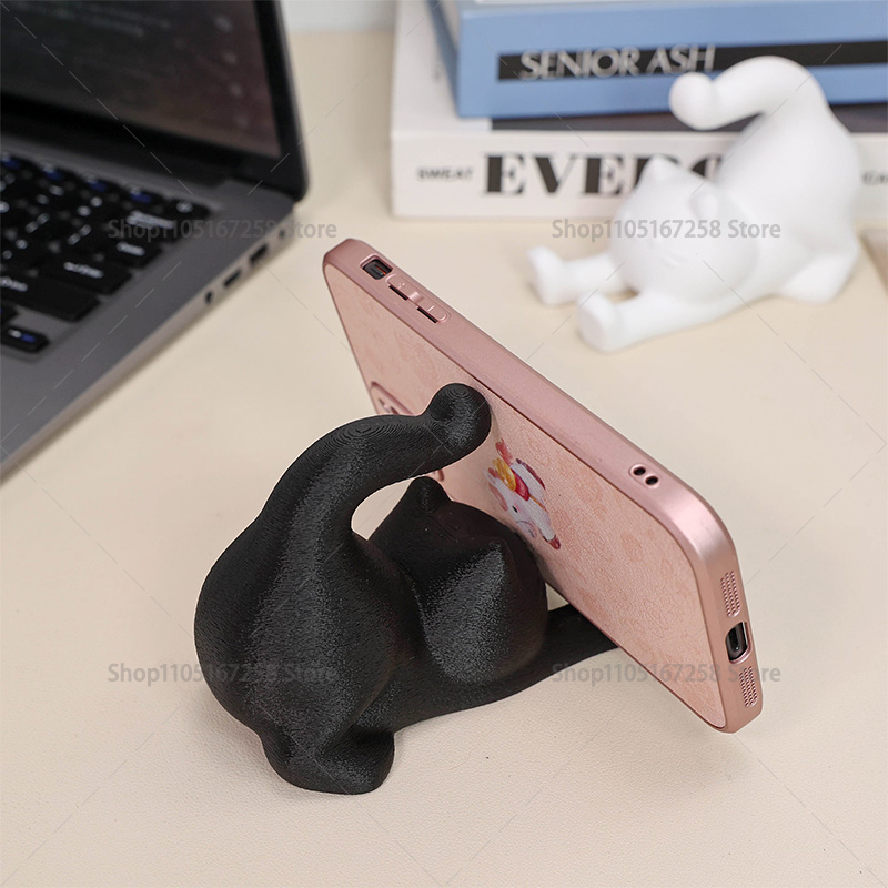 3D Printed Cute Cat Phone Hold – обзор и цена Desk Setup Cute