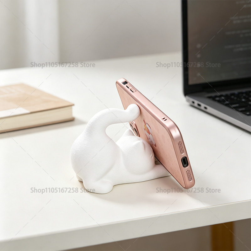 3D Printed Cute Cat Phone Hold – обзор и цена Desk Setup Cute