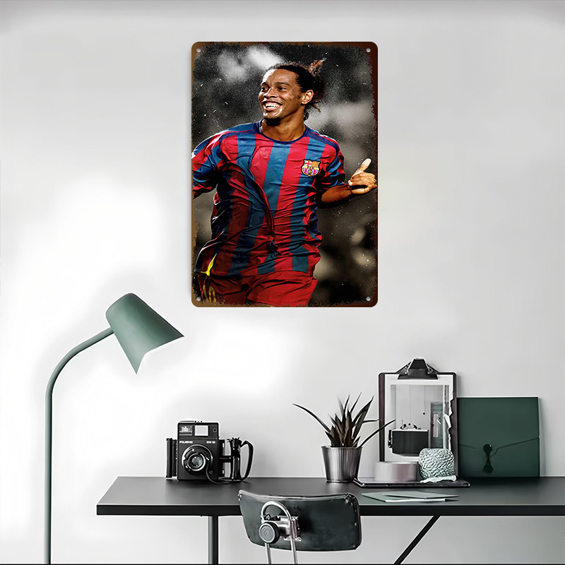 Ronaldinho Soccer Metal Poster – обзор и цена Desk Setup Poster