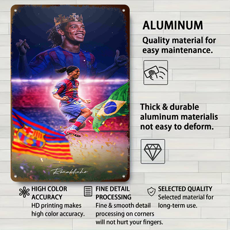 Ronaldinho Soccer Metal Poster – обзор и цена Desk Setup Poster