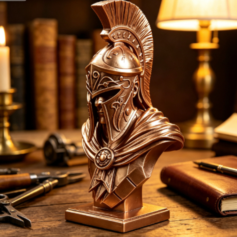 Vintage Spartan Warrior Bust S – обзор и цена Desk Setup Retro