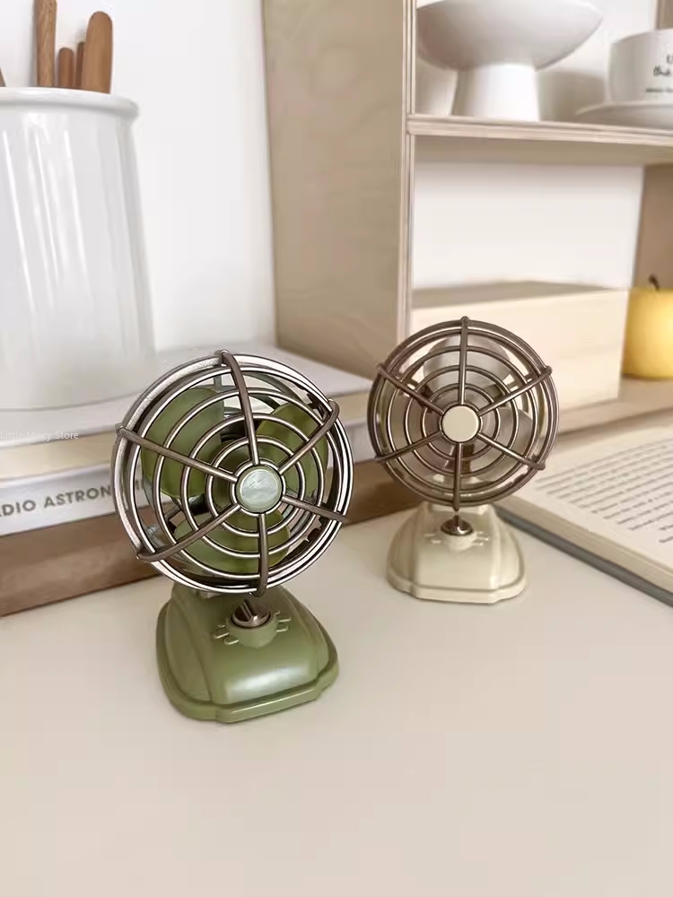 Retro Desktop Small Fan USB Ch – обзор и цена Desk Setup Retro