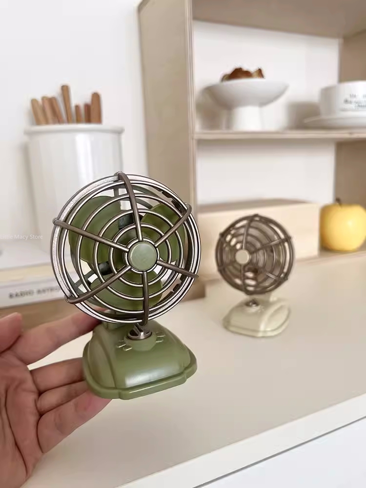 Retro Desktop Small Fan USB Ch – обзор и цена Desk Setup Retro