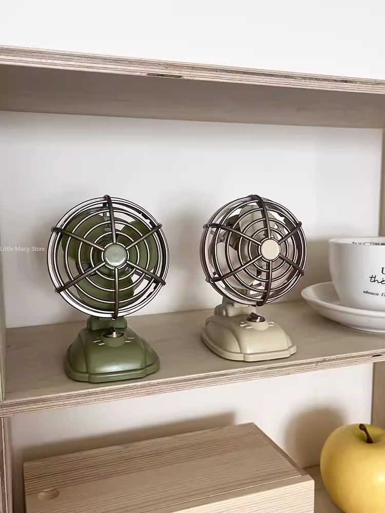 Retro Desktop Small Fan USB Ch – обзор и цена Desk Setup Retro
