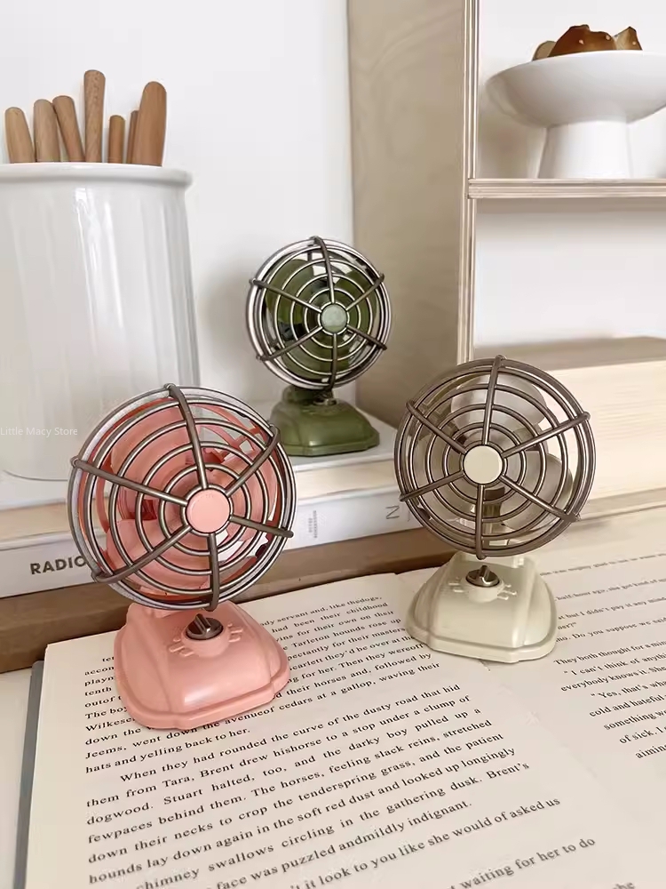 Retro Desktop Small Fan USB Ch – обзор и цена Desk Setup Retro