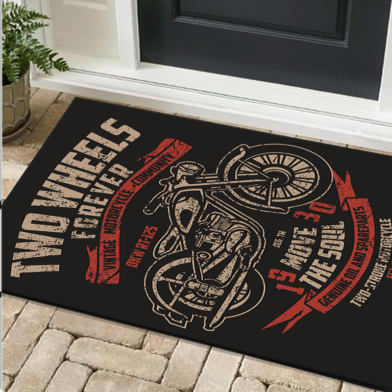 Motorcycle themed desk rug for – обзор и цена Desk Setup Living Room
