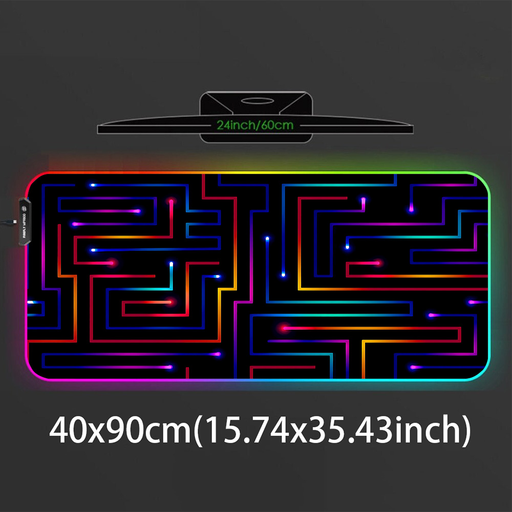 Xxl Mouse Pad 900x400 Neon Cir – обзор и цена Desk Setup Gadgets