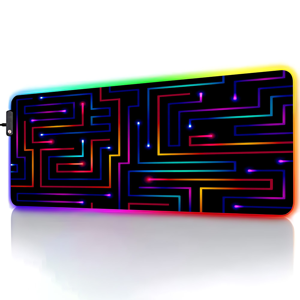 Xxl Mouse Pad 900x400 Neon Cir – обзор и цена Desk Setup Gadgets